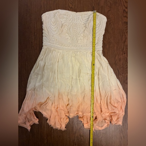 Ecote NWT Pink Sunset Ombré Beaded Mini Dress - Size M - Picture 10 of 10